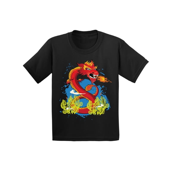Girls Graphic Tees - Brave Dragon Shirt XS S M L XL
