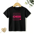 thumbnail image 1 of Girls Graphic Tees Cheer Leader Heart Kids T Shirt Dance Sport 100% Cotton Short Sleeve Soft Tops 4-13Y, 1 of 5