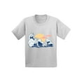 thumbnail image 1 of Girls Graphic Tees - Cool Waves Shirt XS S M L XL, 1 of 4