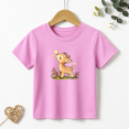 thumbnail image 1 of Girls Graphic Tees Cute Fawn Deer Stars Kids T Shirt Summer Nature 100% Cotton Short Sleeve Soft Tops 4-13Y, 1 of 5