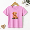 thumbnail image 1 of Girls Graphic Tees Cute Puppy Dog Red Bowtie Kids T Shirt Pet Cute 100% Cotton Short Sleeve Soft Tops 4-13Y, 1 of 5