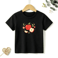 thumbnail image 1 of Girls Graphic Tees Cute Red Apple Fruit Kids T Shirt Floral 100% Cotton Short Sleeve Soft Tops 4-13Y, 1 of 5