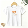 thumbnail image 1 of Girls Graphic Tees Cute Teddy Bear Kids T Shirt Sweet Floral 100% Cotton Short Sleeve Soft Tops 4-13Y, 1 of 5