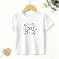 thumbnail image 1 of Girls Graphic Tees Cute White Poodle Paw Kids T Shirt Pet Sweet 100% Cotton Short Sleeve Soft Tops 4-13Y, 1 of 5