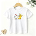 thumbnail image 1 of Girls Graphic Tees Dabbing Chicken Banana Kids T Shirt Funny 100% Cotton Short Sleeve Soft Tops 4-13Y, 1 of 5