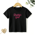 thumbnail image 1 of Girls Graphic Tees Daddys Girl Kids T Shirt Family Love 100% Cotton Short Sleeve Soft Tops 4-13Y, 1 of 5