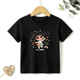 thumbnail image 1 of Girls Graphic Tees Dancing Girl Music Notes Kids T Shirt Cute Party 100% Cotton Short Sleeve Soft Tops 4-13Y, 1 of 5