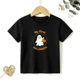 thumbnail image 1 of Girls Graphic Tees Ghost My First Halloween Kids T Shirt Cute Party 100% Cotton Short Sleeve Soft Tops 4-13Y, 1 of 5