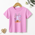 thumbnail image 1 of Girls Graphic Tees Halloween Pumpkin Bunny Kids T Shirt Ghost Cute 100% Cotton Short Sleeve Soft Tops 4-13Y, 1 of 5
