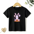 thumbnail image 1 of Girls Graphic Tees Halloween Pumpkin Bunny Kids T Shirt Ghost Cute 100% Cotton Short Sleeve Soft Tops 4-13Y, 1 of 5