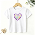thumbnail image 1 of Girls Graphic Tees Hearts Colorful Love Kids T Shirt Valentines 100% Cotton Short Sleeve Soft Tops 4-13Y, 1 of 5