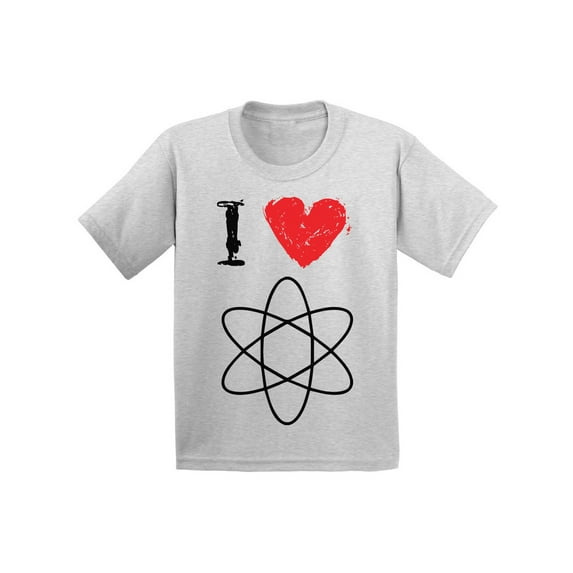Girls Graphic Tees - I Love Science Shirt 2 3 4 5 6 Years Old