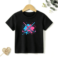 thumbnail image 1 of Girls Graphic Tees Ice Hockey Sticks Puck Kids T Shirt Sports Cool 100% Cotton Short Sleeve Soft Tops 4-13Y, 1 of 5