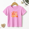 thumbnail image 1 of Girls Graphic Tees Its Fall Yall Pumpkin Leaves Kids T Shirt Autumn 100% Cotton Short Sleeve Soft Tops 4-13Y, 1 of 5