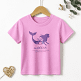 thumbnail image 1 of Girls Graphic Tees Mermaid Ocean Galaxy Kids T Shirt Summer Cute 100% Cotton Short Sleeve Soft Tops 4-13Y, 1 of 5