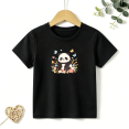 thumbnail image 1 of Girls Graphic Tees Panda Flower Butterfly Kids T Shirt Cute Animal Tee 100% Cotton Short Sleeve Soft Tops 4-13Y, 1 of 5