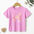 thumbnail image 1 of Girls Graphic Tees Paris Kids T Shirt Cute Travel France 100% Cotton Short Sleeve Soft Tops 4-13Y, 1 of 5