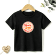 thumbnail image 1 of Girls Graphic Tees Peace Love Happiness Kids T Shirt 70s Hippie 100% Cotton Short Sleeve Soft Tops 4-13Y, 1 of 5