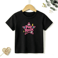 thumbnail image 1 of Girls Graphic Tees Pop Rock Star Skulls Kids T Shirt Edgy Punk Music 100% Cotton Short Sleeve Soft Tops 4-13Y, 1 of 5