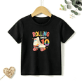 thumbnail image 1 of Girls Graphic Tees Rolling Into 10 Roller Skate Print Kids T Shirt 10th Birthday Tee 100% Cotton Short Sleeve Soft Tops 4-13Y, 1 of 5