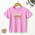thumbnail image 1 of Girls Graphic Tees Sassy Little Thing Daisy Letter Print Kids T Shirt Trendy Casual Tee 100% Cotton Short Sleeve Soft Tops 4-13Y, 1 of 5