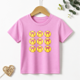 thumbnail image 1 of Girls Graphic Tees Softball Pink Bow Pattern Kids T Shirt Cute 100% Cotton Short Sleeve Soft Tops 4-13Y, 1 of 5