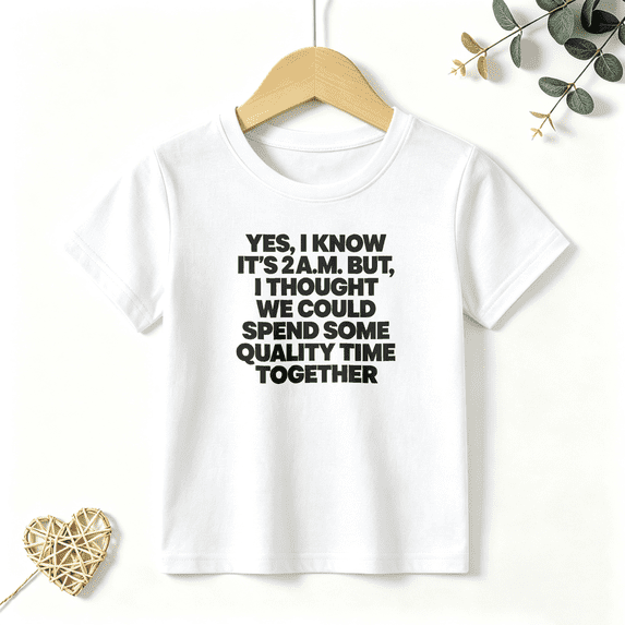 Girls Graphic Tees Spend Time Together Kids T Shirt Funny Baby 100% Cotton Short Sleeve Soft Tops 4-13Y