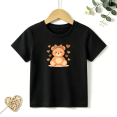 thumbnail image 1 of Girls Graphic Tees Teddy Bear Leopard Kids T Shirt Cute Sweet 100% Cotton Short Sleeve Soft Tops 4-13Y, 1 of 5