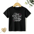 thumbnail image 1 of Girls Graphic Tees Trust In The Lord Kids T Shirt Christian Faith 100% Cotton Short Sleeve Soft Tops 4-13Y, 1 of 5