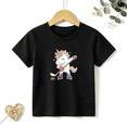 thumbnail image 1 of Girls Graphic Tees Unicorn Playing Ice Hockey Cartoon Kids T Shirt Sport Cute Tee 100% Cotton Short Sleeve Soft Tops 4-13Y, 1 of 5