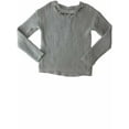 thumbnail image 1 of Girls Gray Knit Rhinestone Chunky Knitted Pullover Sparkly Pull Over Sweater, 1 of 1