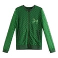thumbnail image 1 of Girls Green Lace Overlay Zipper Closure Leisure Coat 6/7, 1 of 2