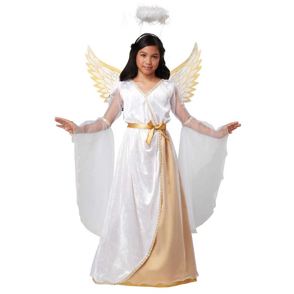 Girls Guardian Angel Costume Size Medium 8-10 - image 1 of 2