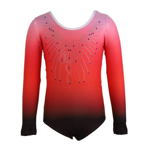 Girls Gymnastics Leotards One-Piece 5-12 Years Practice Outfit
