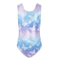 thumbnail image 1 of Girls Gymnastics Leotards Sparkly Butterfly Dance Unitard Sleeveless, 1 of 8