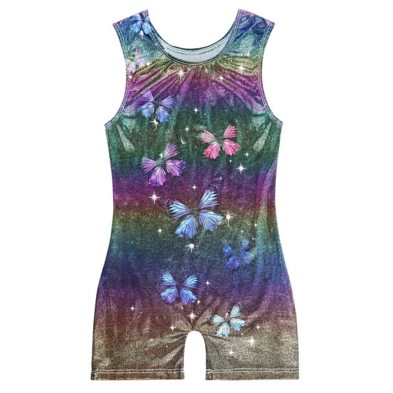 Girls Gymnastics Leotards Toddler Unitard Biketard Clothes Cute Kid Tumbling Dance Outfit 2-8T