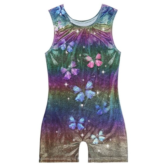 Girls Gymnastics Leotards Toddler Unitard Biketard Clothes Cute Kid Tumbling Dance Outfit 2-8T