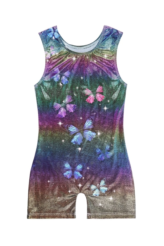 Girls Gymnastics Leotards Toddler Unitard Biketard Clothes Cute Kid Tumbling Dance Outfit 2-8T