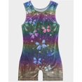 thumbnail image 1 of Girls Gymnastics Leotards Toddler Unitard Biketard Clothes Cute Kid Tumbling Dance Outfit 2-8T, 1 of 6