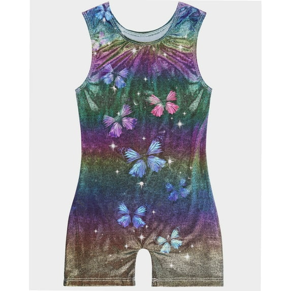 Girls Gymnastics Leotards Toddler Unitard Biketard Clothes Cute Kid Tumbling Dance Outfit 2-8T
