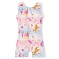 thumbnail image 1 of Girls Gynamitics Leotard Size 1t 2t Rainbow Unicorns Sparkle Trianing Unitards, 1 of 7