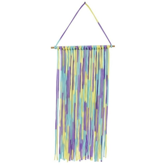 Girls Hair Accessories Storage Wall Hanger | 60cm Hairpin Display Organizer for Hair Clips & Bows | Cloth with Wood Bar for Room Door Decoration