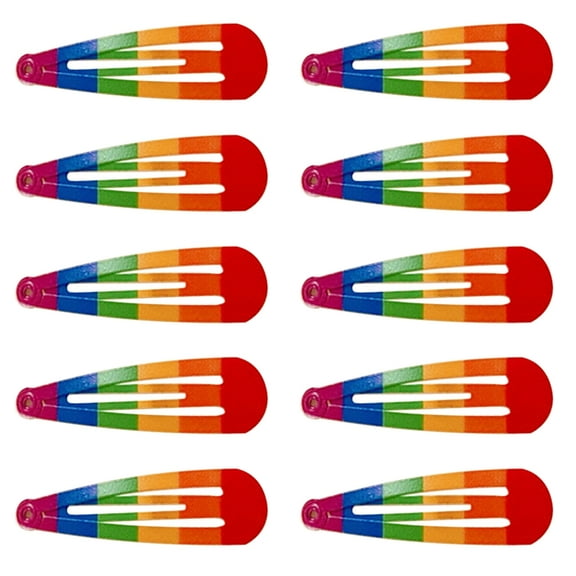 Girls Hair Clip Rainbow Color Multi-shape Hair Barrettes for Teen Taking Photo