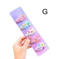 thumbnail image 1 of Girls Hair Clips Barrettes,5Pcs/Set Fruit Printed Pattern Metal Snap Hair Clips Accessory Cartoon Design Hairpins for Kids Teens Kid Girl Lattice Flower Fruit, 1 of 8