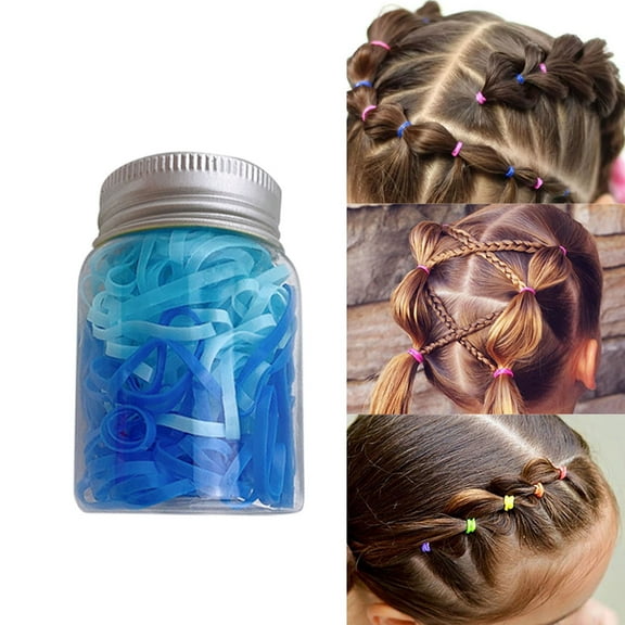 Girls Hair Ties Multicolor Soft Elastic No Damage Ponytail Holders For Toddlers And