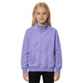 thumbnail image 1 of Girls Half Zip Pullover Sweatshirt Long Sleeve Workout Shirts Fall Clothes Boys Gilrs Mock Neck Athletic Tops Lightweight Fleece Quarter Zip Pullover Kids Teens Sportswear for Golf Yoga Tennis, 1 of 9