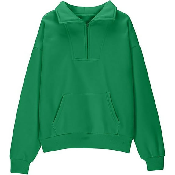 Girls Half Zip Sweatshirt Quarter Zip Pullover Sweatshirts With Pocket Hoodie Sweater Fall Clothes For Teen Girls Boys Large Sweatshirts