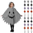 thumbnail image 1 of Girls Halloween Unisex Ghost Face Kids Hooded Cape Halloween Party Outfit Kids for Boys 3-4 Years, 1 of 4
