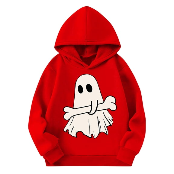 Girls Halloween Graphic Fleece Hoodie Sweatshirt Kids Hoodie