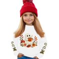 thumbnail image 1 of Girls Halloween Graphic Sweatshirt Kids Casual Crewneck Pullover Long Sleeve Printed Fall Sweatshirt for Toddler and Youth, 1 of 6